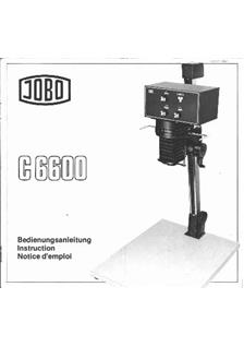 Jobo C 6600 manual. Camera Instructions.